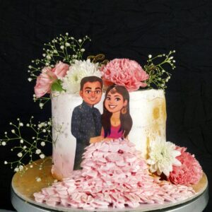 One-Tier Wedding Cake